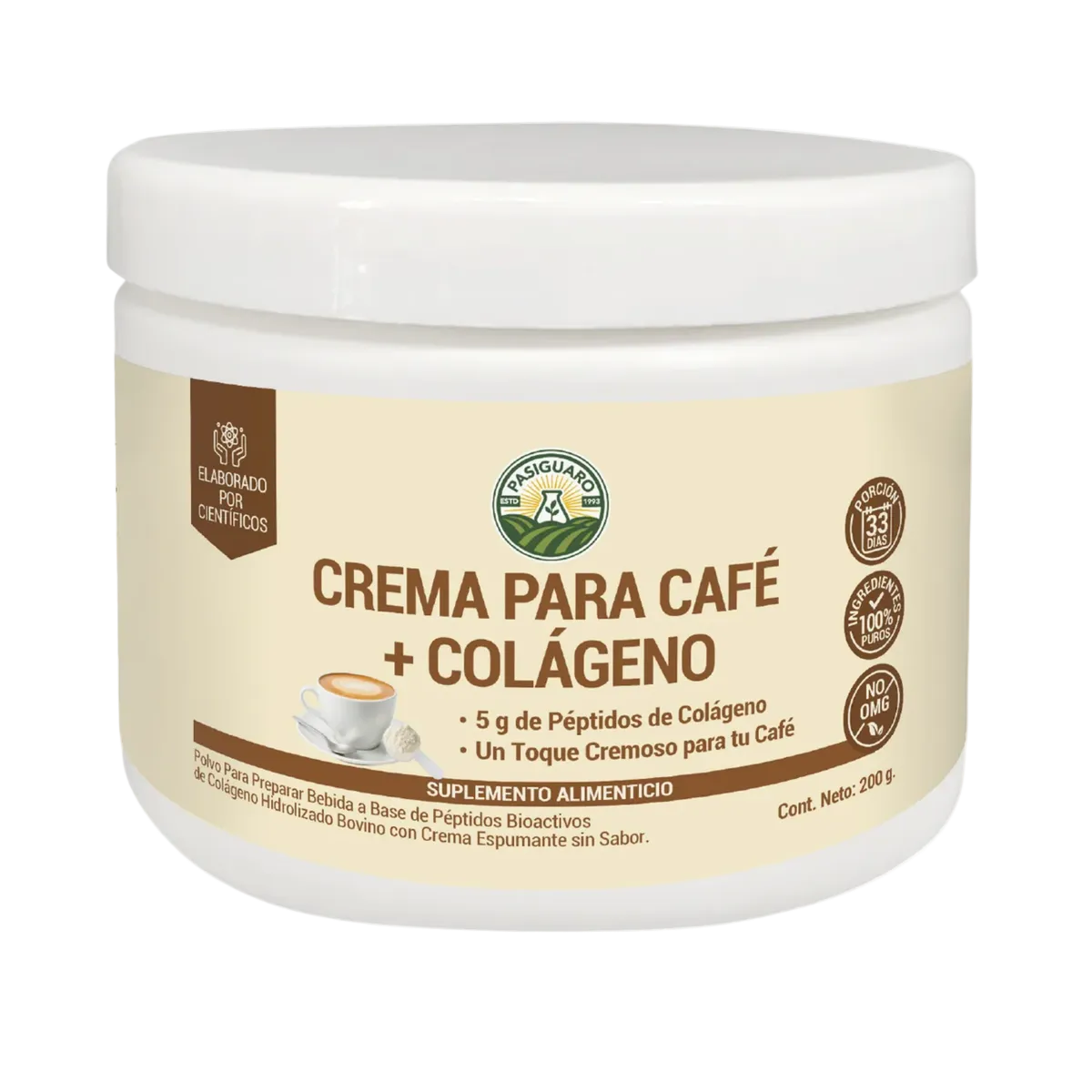 Crema Para Cafe Con Colageno 200G