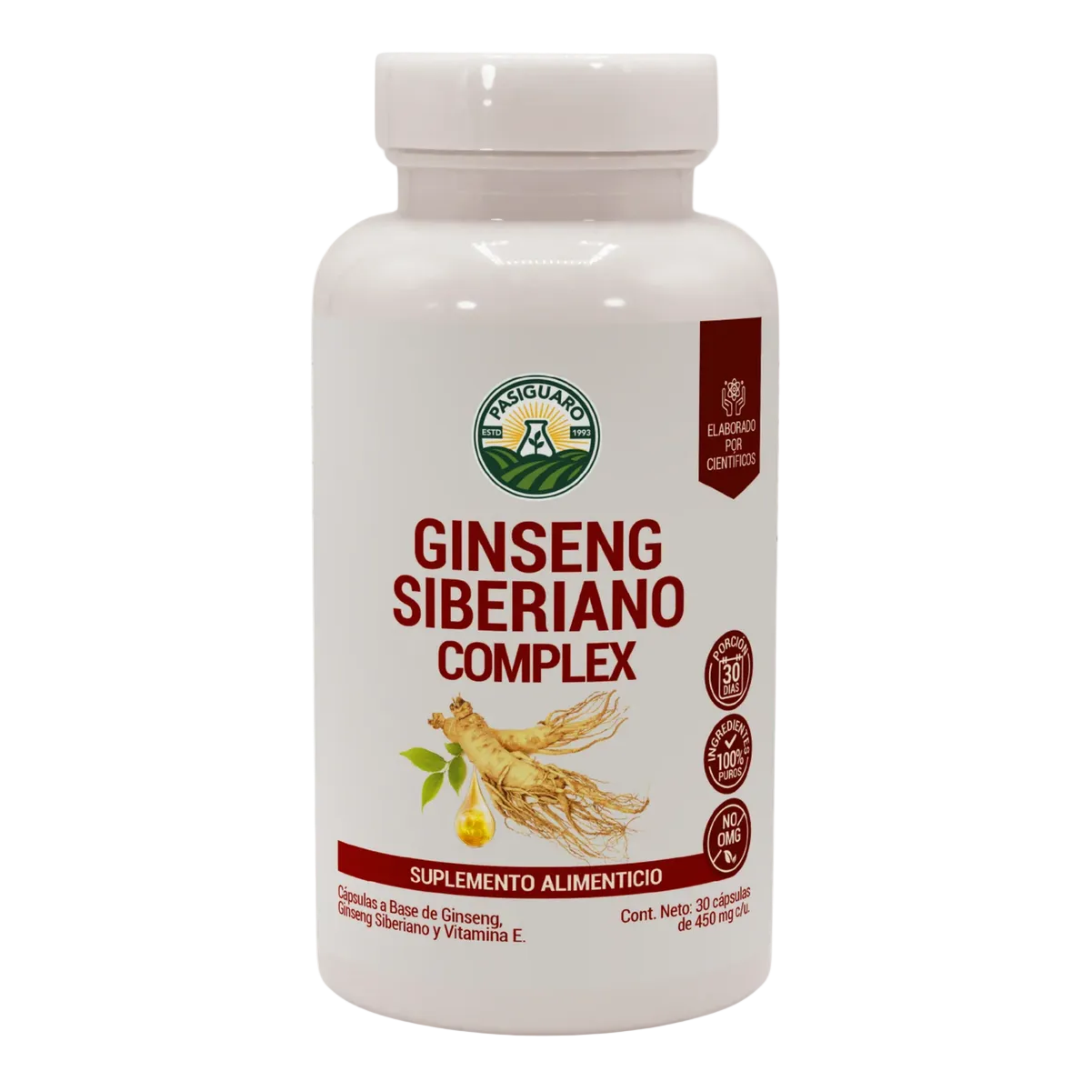 Ginseng Siberiano Complex 30 Capsulas De 450 Mg