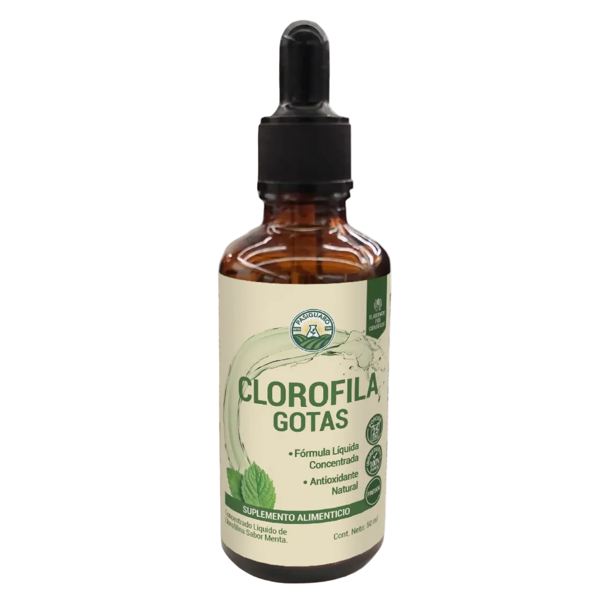 Clorofila En Gotas Sabor Menta De 50 Ml