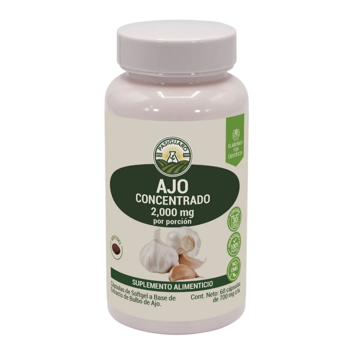 Ajo Concentrado 60 Capsulas De 700 Mg