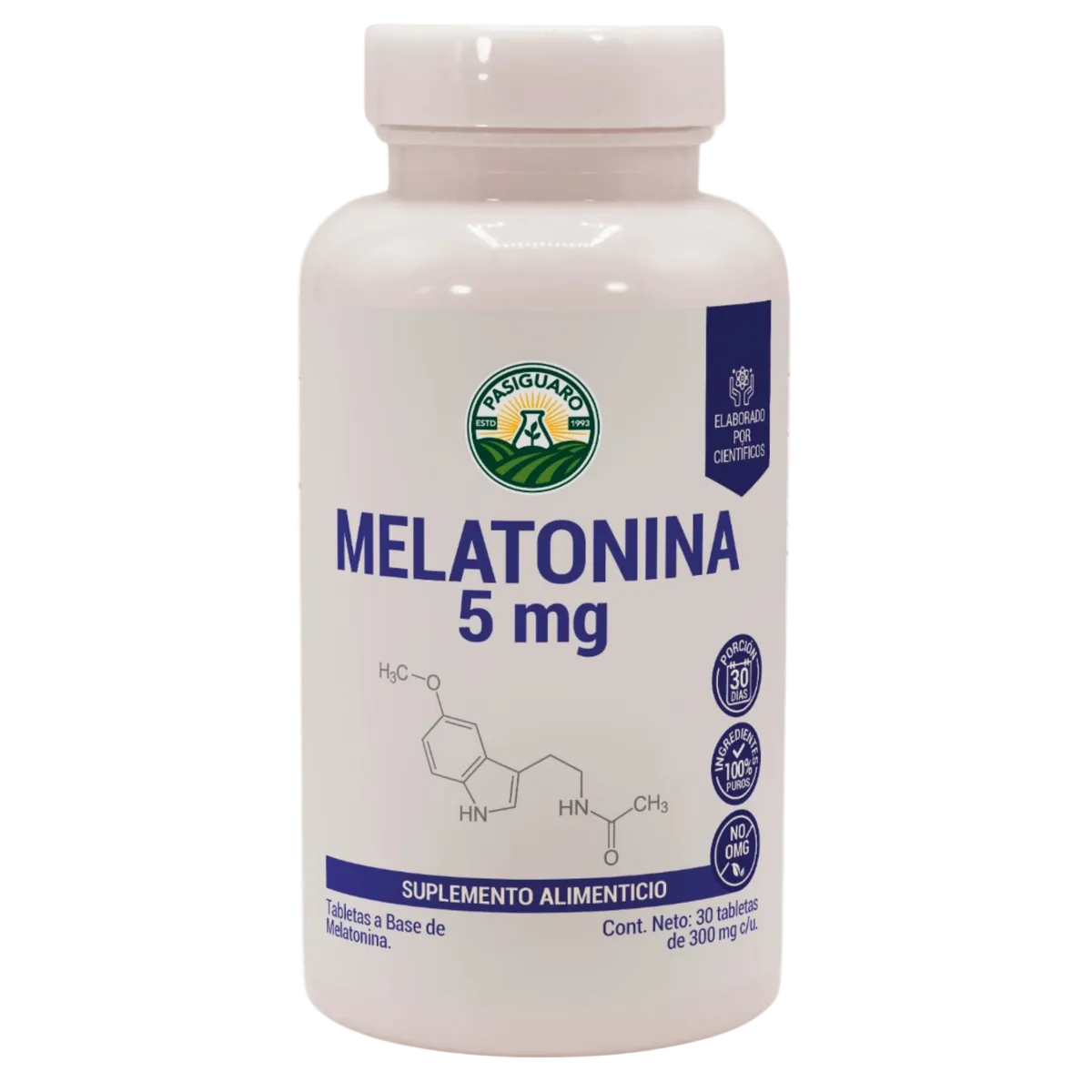 Melatonina 5 Mg 30 Tabletas De 300 Mg