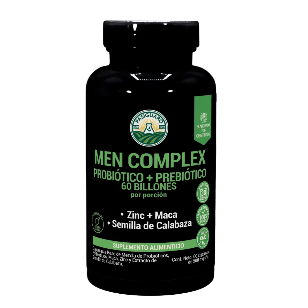 Men Complex Probiótico +Prebiótico 60 Billones