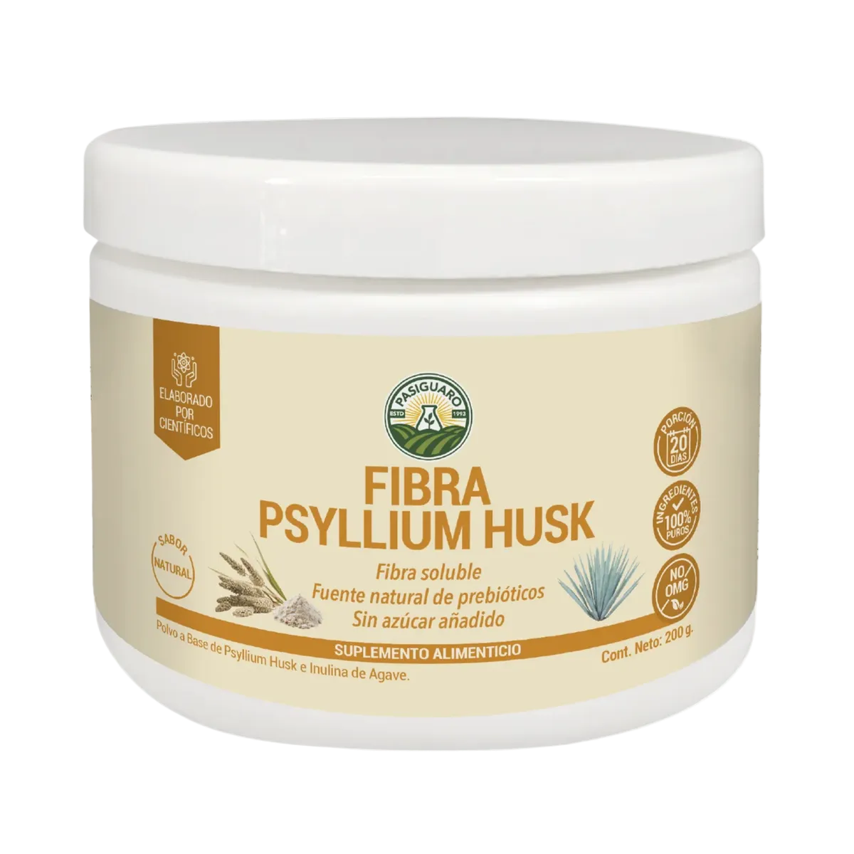 Fibra Psyllium Husk De 200 G