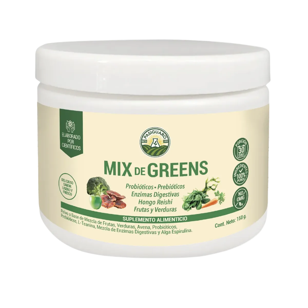 Mix De Greens Sabor Bayas De 150 Gr